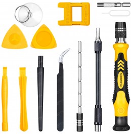 Computer Repair Kit, 122 in 1 Magnetic Laptop Screwdriver Kit, Precision Screwdriver Set, Small Impact Screw Driver Set with Case for Computer, Laptop, PC, for iPhone, Watch, Ps4 DIY Hand Tools -Grey